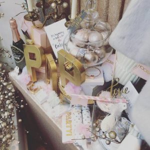 A festively decorated Lullah window