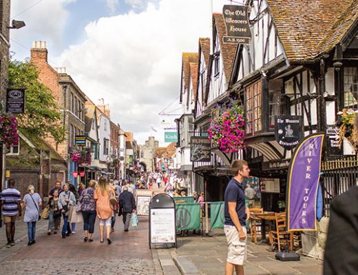A busy Canterbury High Street