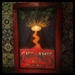 Cafe des Amis du Mexique decorative poster