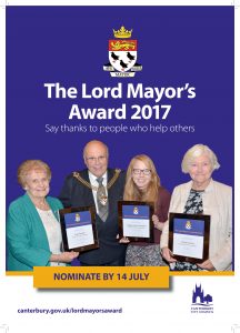 The Lord Mayor's Award 2017 - Say thanks to people who help others - nominate by 14 July