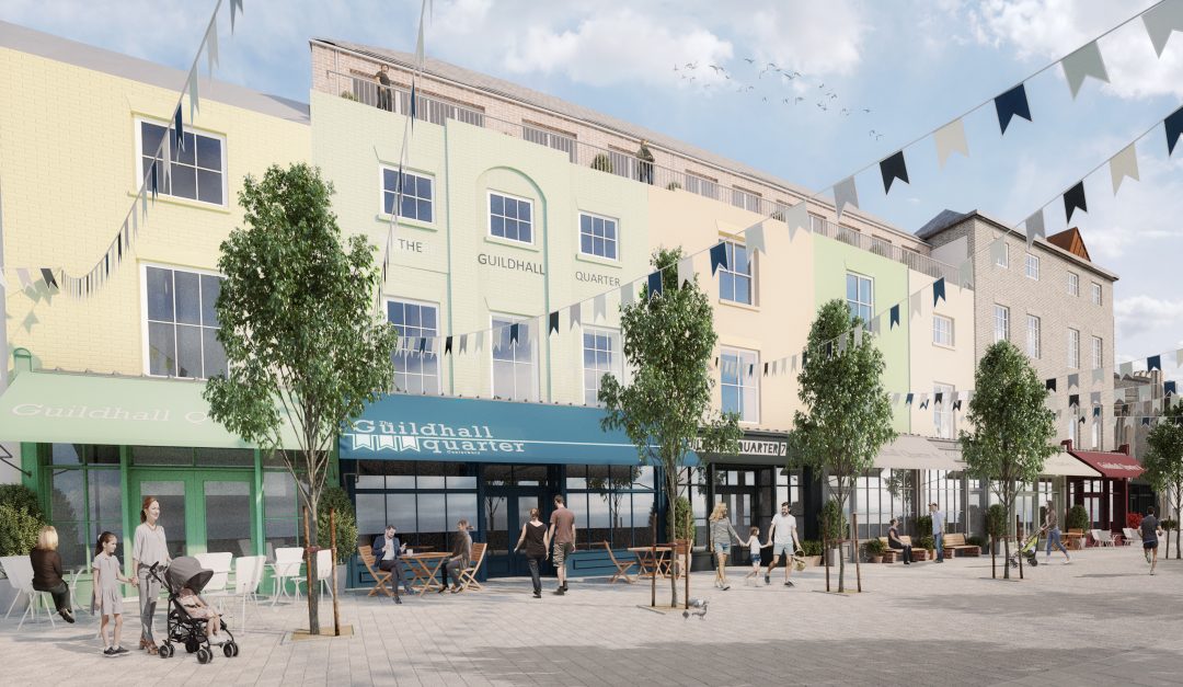 Design concept pictures for The Guildhall Quarter