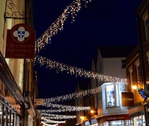 Some Canterbury street christmas lights