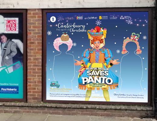 A Nurse Nellie Saves Panto selfie poster