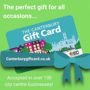 The perfect gift for all occasions... the Canterbury gift card - accepted in over 100 city centre businesses!