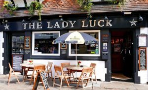 A photo of the exterior of The Lady Luck pub
