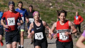 A photo of some people running during the Canterbury half marathon