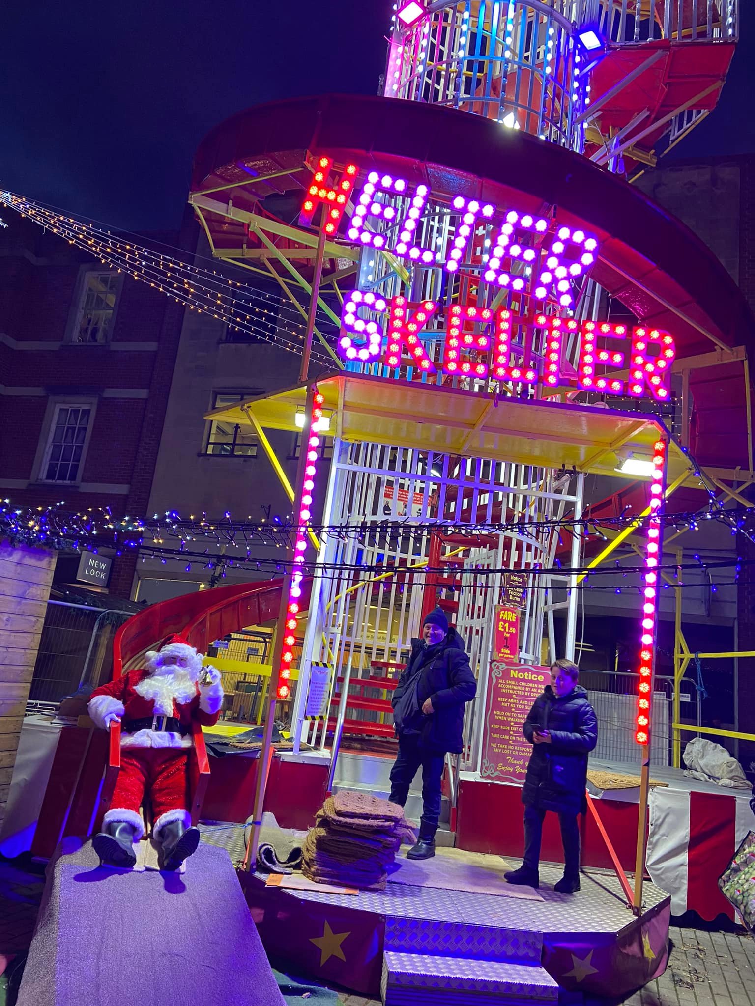 A photo of a Helter Skelter ride