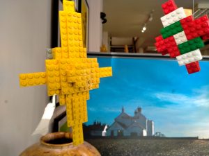 A photo of a Lego display in Lilford gallery
