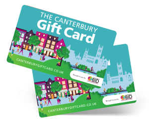 Two graphics of the Canterbury Gift Card