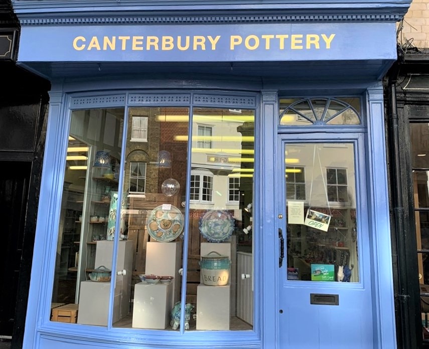 A photo of the exterior of Canterbury Pottery