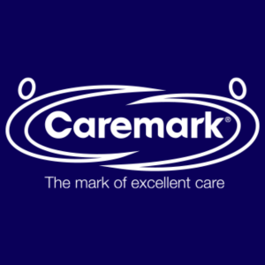A logo for 'Caremark - the mark of excellent care'